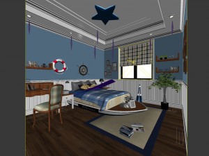 beautifully stylish and luxurious bedrooms 40 3D Model