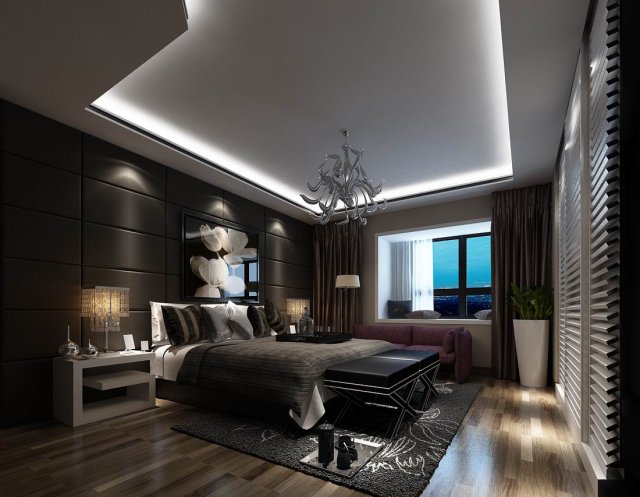 beautifully stylish and luxurious bedrooms 41 3D मॉडल .c4d .max .obj .3ds .fbx .stl .blend 
