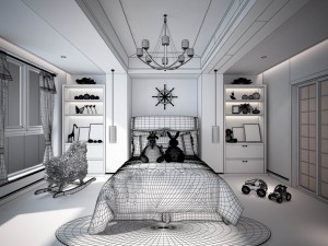 beautifully stylish and luxurious bedrooms 43 Model 3D