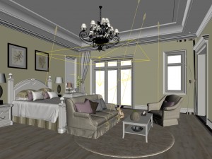beautifully stylish and luxurious bedrooms 44 3D 모델