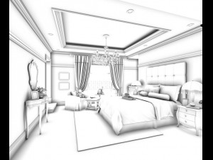 beautifully stylish and luxurious bedrooms 46 3D Model
