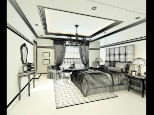beautifully stylish and luxurious bedrooms 46 3D Model