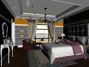 beautifully stylish and luxurious bedrooms 46 3D Model