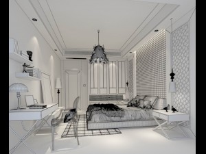 beautifully stylish and luxurious bedrooms 47 3D 모델