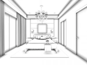 beautifully stylish and luxurious bedrooms 49 3D Model