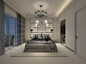 beautifully stylish and luxurious bedrooms 49 3D Model