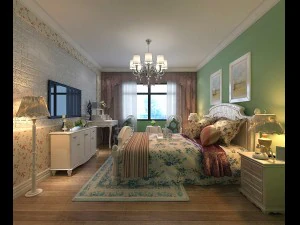 kamar tidur yang indah, bergaya dan mewah 51 Model 3D