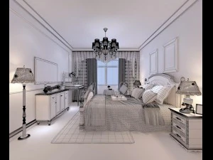beautifully stylish and luxurious bedrooms 51 3D Model