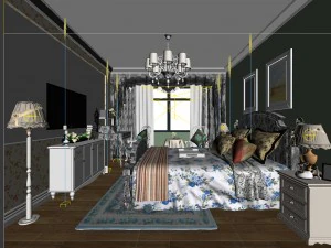 beautifully stylish and luxurious bedrooms 51 3D Model