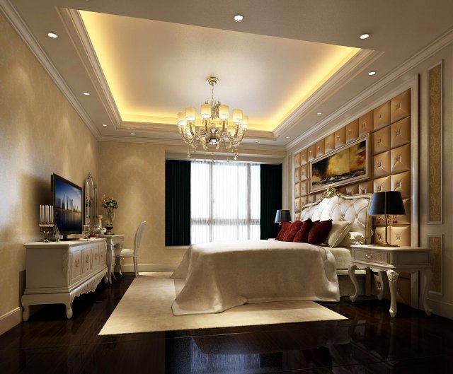 beautifully stylish and luxurious bedrooms 52 Model 3D .c4d .max .obj .3ds .fbx .stl .blend 