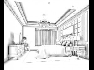 beautifully stylish and luxurious bedrooms 52 Model 3D