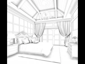 beautifully stylish and luxurious bedrooms 55 3D Model
