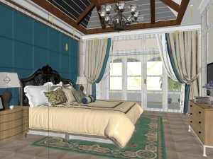 beautifully stylish and luxurious bedrooms 55 3D Model