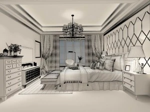 beautifully stylish and luxurious bedrooms 56 3D Model