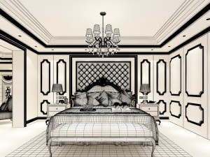 beautifully stylish and luxurious bedrooms 57 3D Model