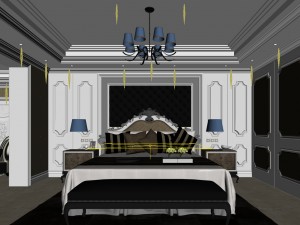beautifully stylish and luxurious bedrooms 57 3D Model