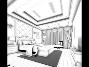 beautifully stylish and luxurious bedrooms 58 3D Model