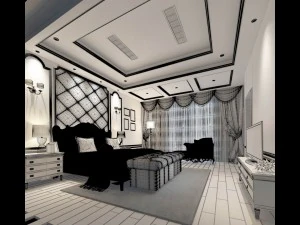 beautifully stylish and luxurious bedrooms 58 3D Model