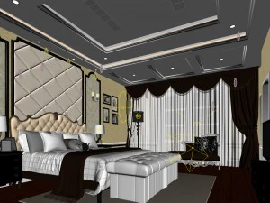 beautifully stylish and luxurious bedrooms 58 3D Model