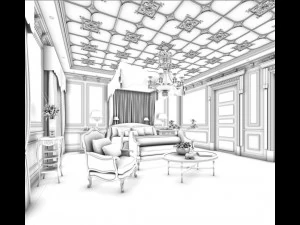 beautifully stylish and luxurious bedrooms 59 3D Model