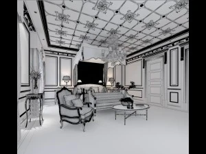 beautifully stylish and luxurious bedrooms 59 3D Model