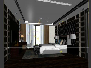 beautifully stylish and luxurious bedrooms 60 3D Model