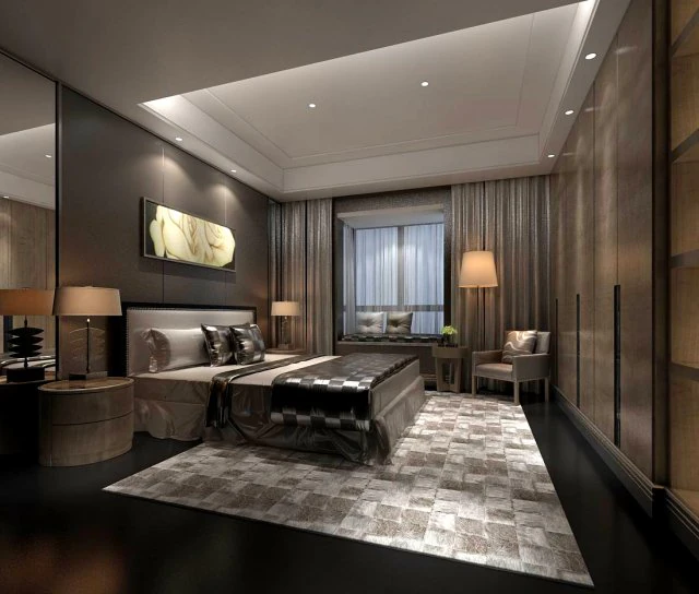 beautifully stylish and luxurious bedrooms 64 3D Model .c4d .max .obj .3ds .fbx .stl .blend 