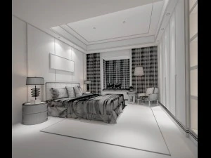 beautifully stylish and luxurious bedrooms 64 3D Model