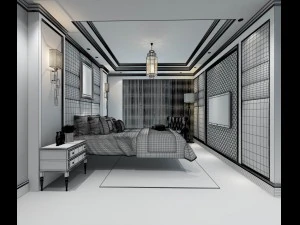 beautifully stylish and luxurious bedrooms 65 3D Model
