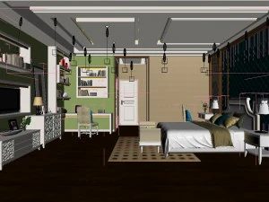 beautifully stylish and luxurious bedrooms 67 3D Model