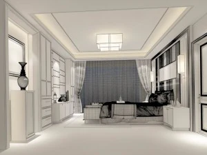 beautifully stylish and luxurious bedrooms 69 3D Model