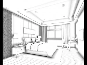 beautifully stylish and luxurious bedrooms 72 3D Model