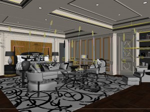 beautifully stylish and luxurious bedrooms 74 Modello 3D