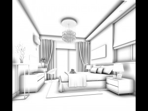 beautifully stylish and luxurious bedrooms 80 3D Model