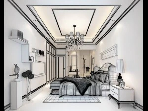 beautifully stylish and luxurious bedrooms 81 3D Model