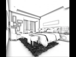 beautifully stylish and luxurious bedrooms 82 3D Model