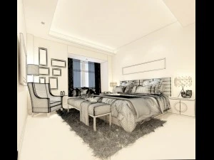 beautifully stylish and luxurious bedrooms 82 3D Model