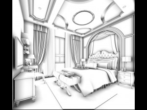 beautifully stylish and luxurious bedrooms 83 3D Model