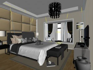 beautifully stylish and luxurious bedrooms 84 3D Model