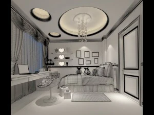 beautifully stylish and luxurious bedrooms 87 3D Model