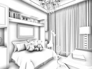 beautifully stylish and luxurious bedrooms 88 3D Model