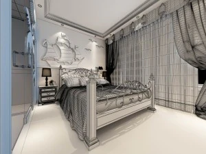 beautifully stylish and luxurious bedrooms 90 3D Model