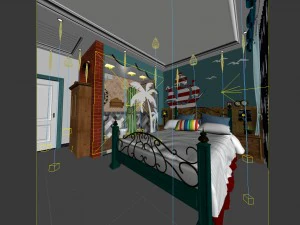 beautifully stylish and luxurious bedrooms 90 3D Model