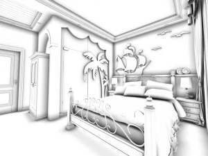 beautifully stylish and luxurious bedrooms 90 3D Model