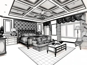 beautifully stylish and luxurious bedrooms 91 3D Model