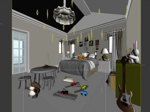 beautifully stylish and luxurious bedrooms 92 3D Model