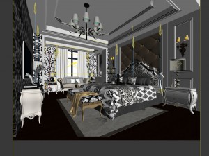beautifully stylish and luxurious bedrooms 94 Modelo 3D