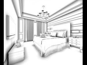 beautifully stylish and luxurious bedrooms 96 3D Model
