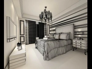 beautifully stylish and luxurious bedrooms 96 3D Model