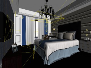 beautifully stylish and luxurious bedrooms 96 Model 3D